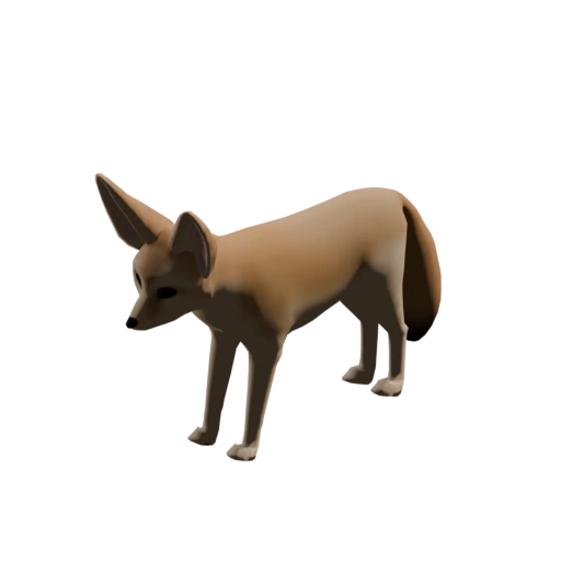 Fennec Fox game model in Over the Hill